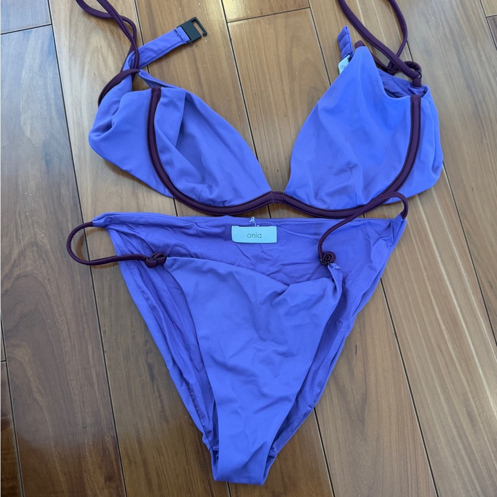 Onia Purple Bikini Set